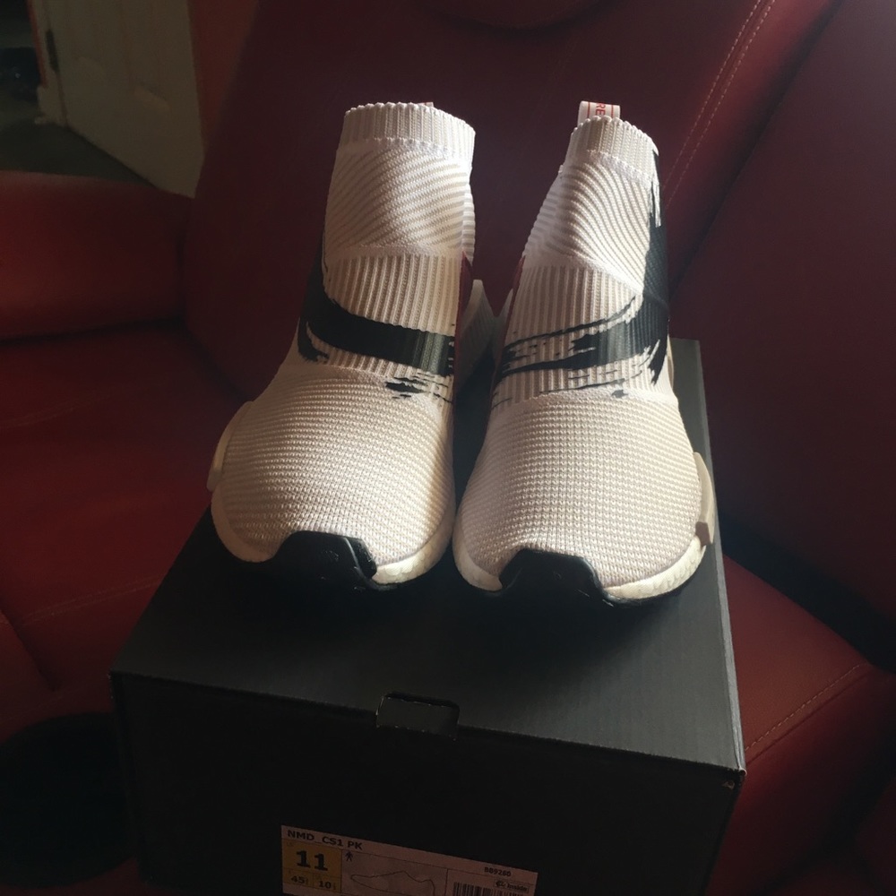 adidas White and Black Athletic Shoes